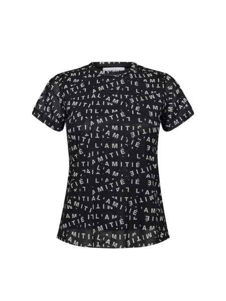 Koszulka Haute L'amitié z siateczką czarna