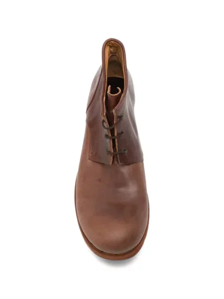 Botine Ma+ cu șireturi din piele maro