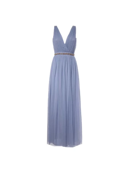 Długa sukienka maxi Ermanno Scervino fioletowa