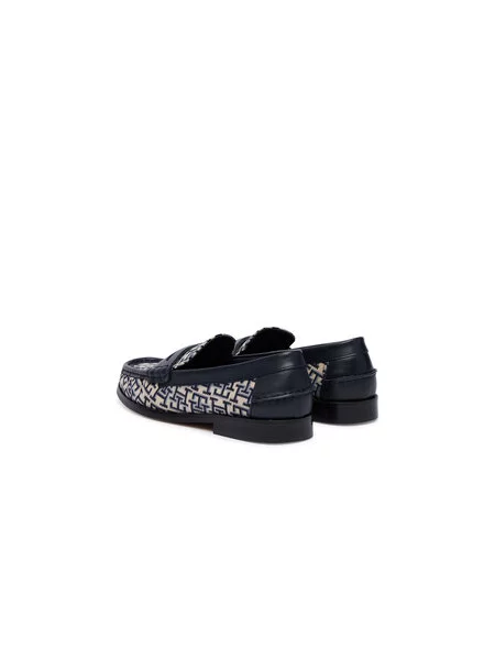 Loaferek Tommy Hilfiger Th Monogram Penny Bar Loafer Sötétkék