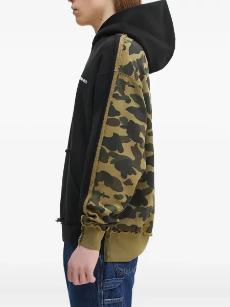 Hanorac cu glugă A Bathing Ape® cu imagine cu model camuflaj negru