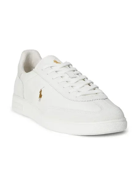 Teniși Polo Ralph Lauren din piele alb