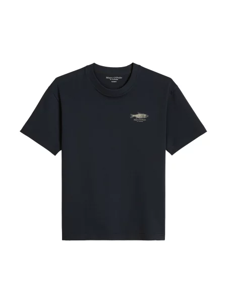 Marc O'Polo Tricou albastru închis gri