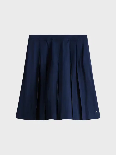 Твілова плісирована спідниця Tommy Hilfiger синя