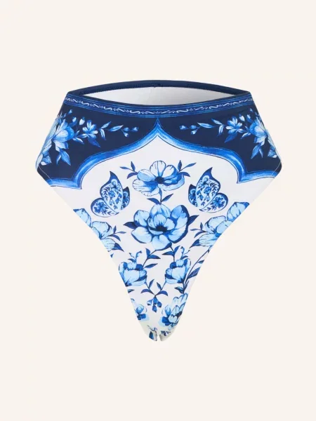 Farm Rio Bikiny S Vysokým Pasem Porcelain Garden modrá / tmavě modrá bílá