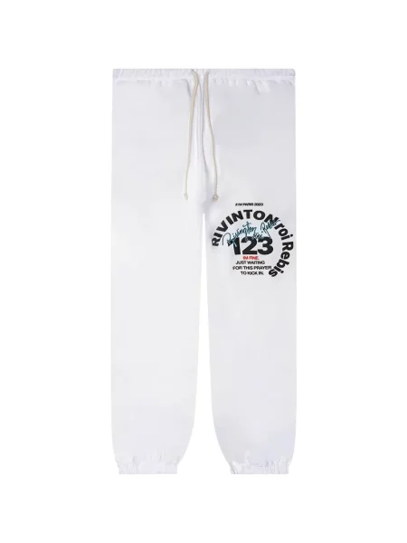 Șnur de strângere pantaloni Rrr123 alergare alb