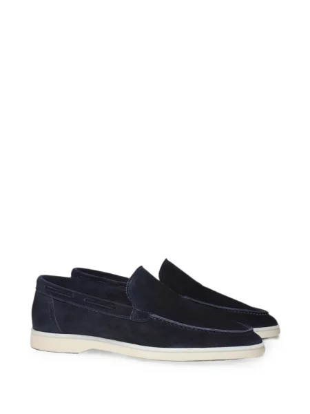 Pantofi loafer Aurélien din piele de căprioară albastru