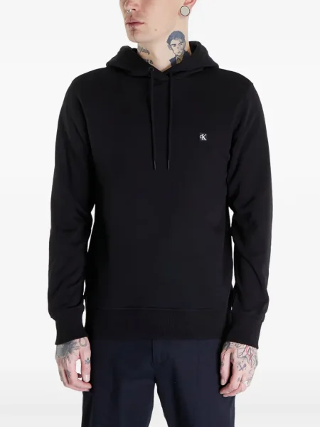 Hanorac cu glugă Calvin Klein negru