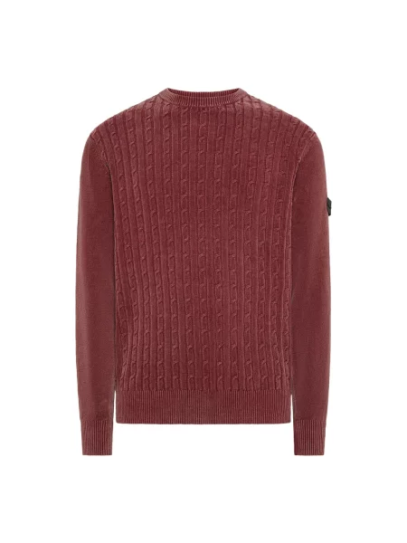 Dzianinowy sweter Peuterey czerwony