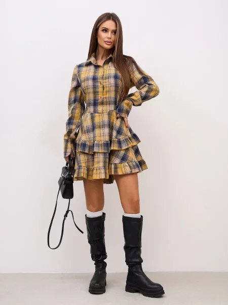 Сукня міні ISSA Plus жовтий