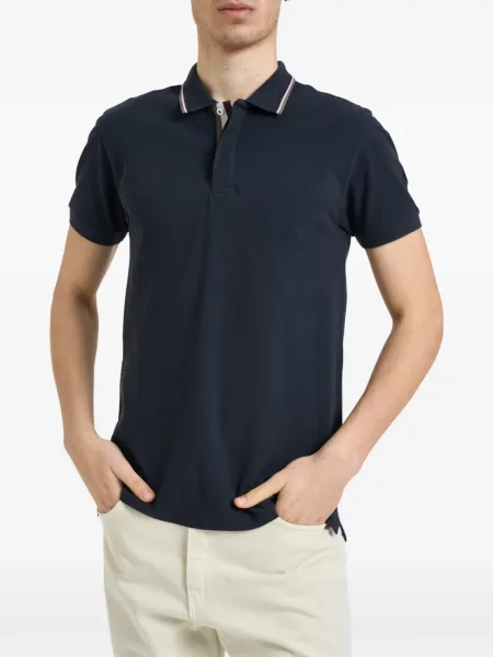 Tricou polo Colmar cu autograf albastru