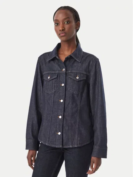Calvin Klein Jeans cămașă de blugi Trucker Bleumarin albastru