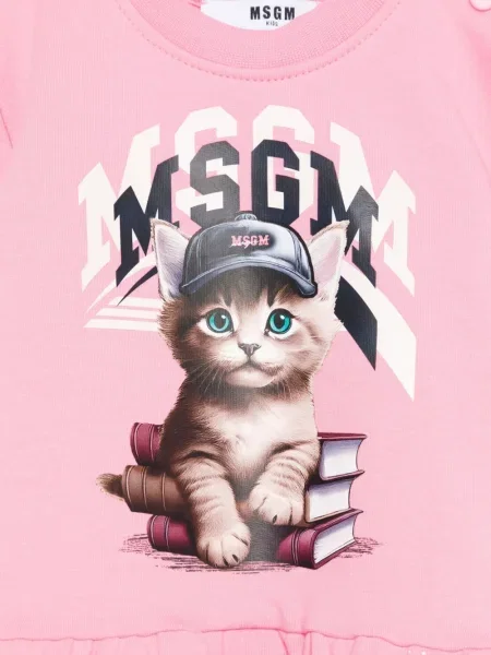 Sukienka dziecięca Msgm różowa