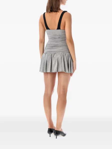 Rochie mini Gimaguas cu volane gri