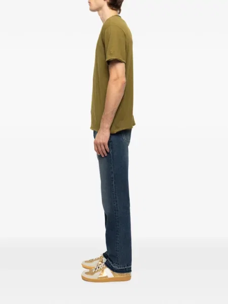Tricou Zadig&voltaire cu guler henley verde