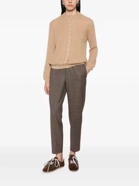Pantaloni Peserico conici maro