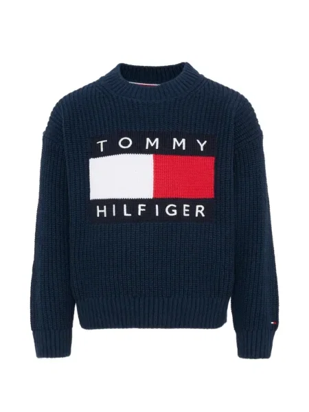 Sweter dziecięcy Tommy Hilfiger niebieski