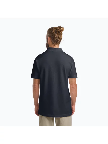 Koszulka polo Jack Wolfskin Essential niebieska
