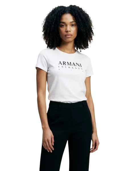 Majica Armani kratki rukavi bijela