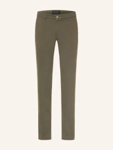 Hiltl Chinosy Taura O Kroju Extra Slim Fit gruen oliwkowe