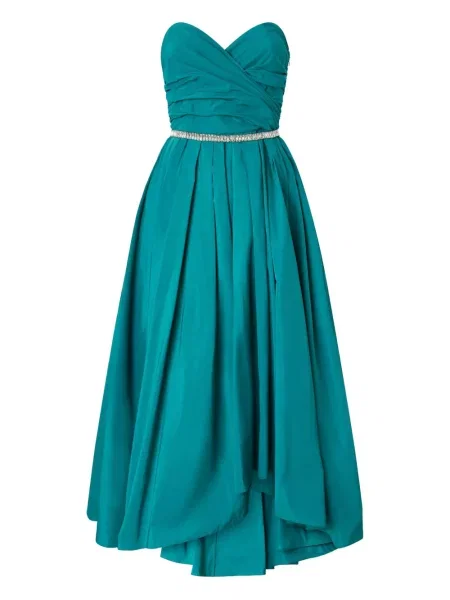 Rochie Pinko fără bretele de costum verde