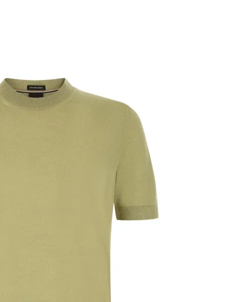 Tricou Boss de lână verde