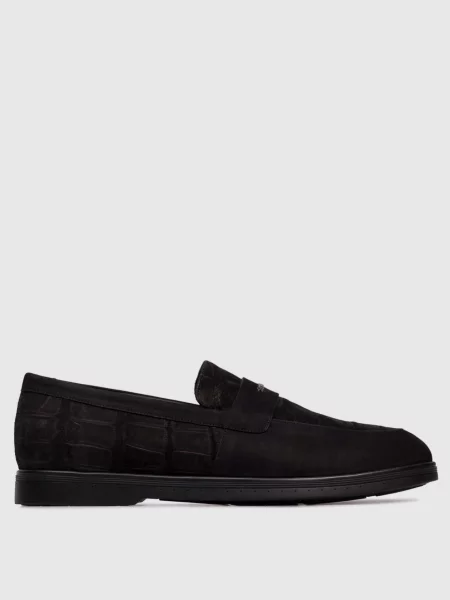 Кожаные лоферы Stefano Ricci черные