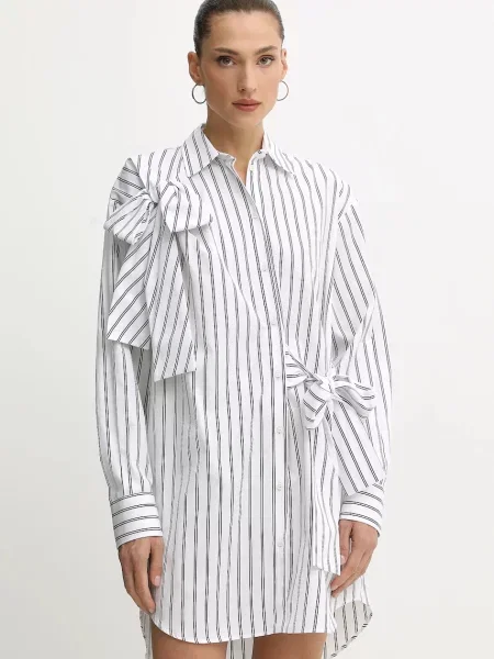 MSGM rochie din mini oversize alb