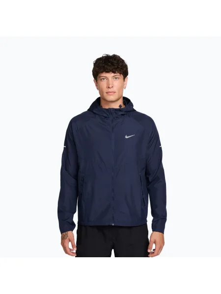 Geacă de alergare pentru bărbați Nike Repel Miler midnight navy albastru închis