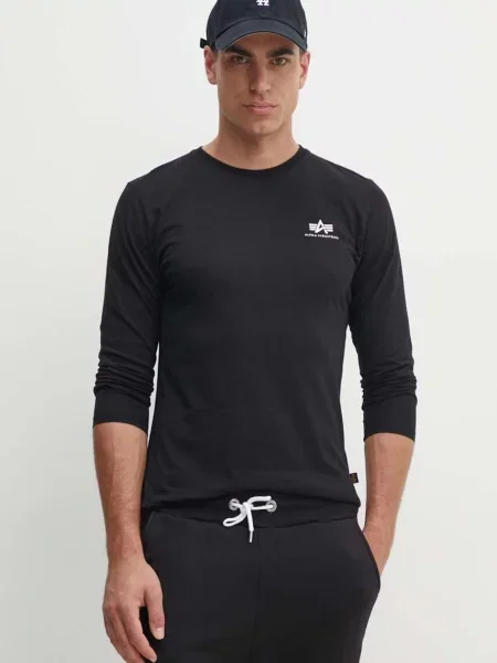 Alpha Industries longsleeve Basic czarna