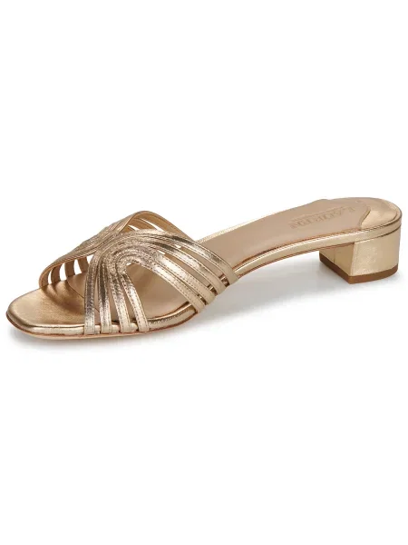 Pantofi Lauren Ralph Lauren din piele auriu