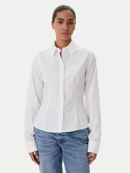 Guess Jeans Πουκάμισο λευκό