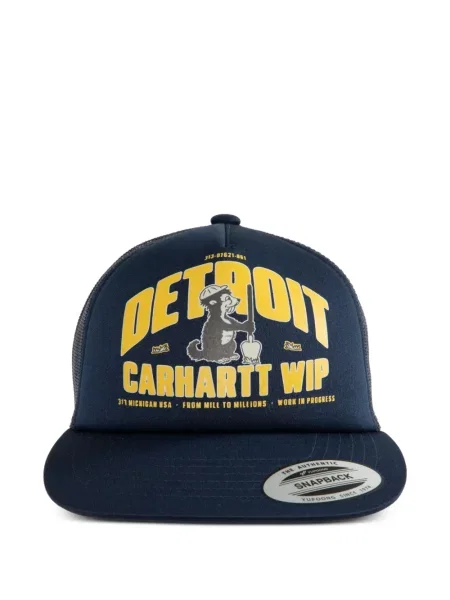 Kšiltovka Carhartt Wip s potiskem modrá