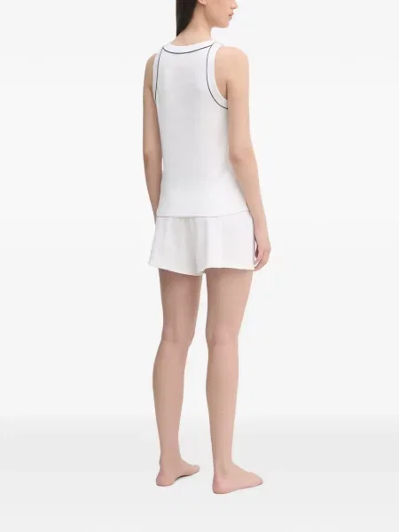 Pijamale Lacoste tricotate alb