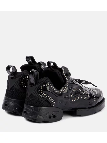 Sneakerși Noir Kei Ninomiya cu tepi negru