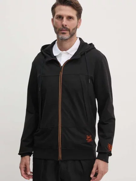 Pulover Paul&Shark s kapuco črna