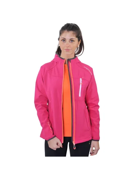 Geacă Peak Mountain softshell roz