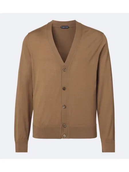 Cardigan Tom Ford de lână maro