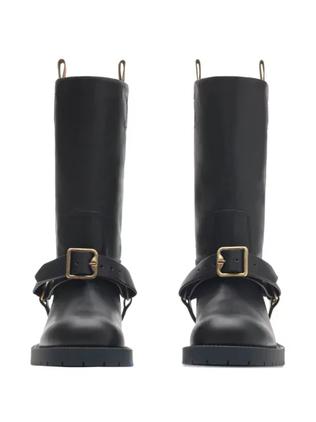 Botine Burberry din piele negru