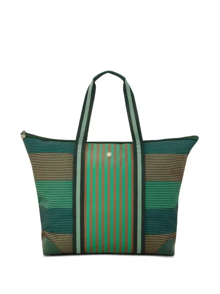 Geantă shopper Pip Studio cu dungi verde