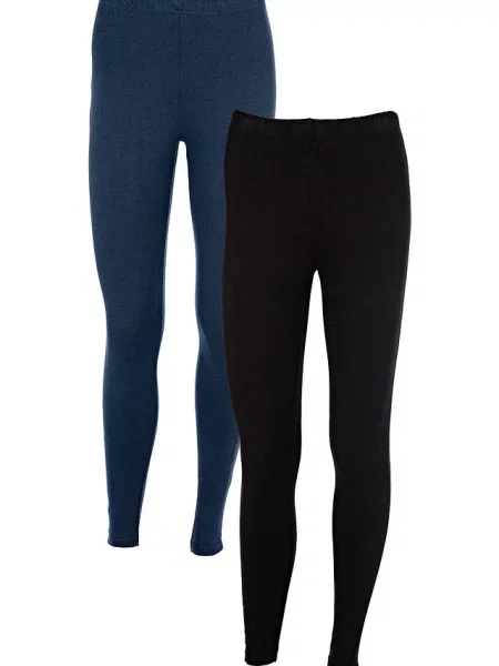 Legginsy 2 pary niebieskie