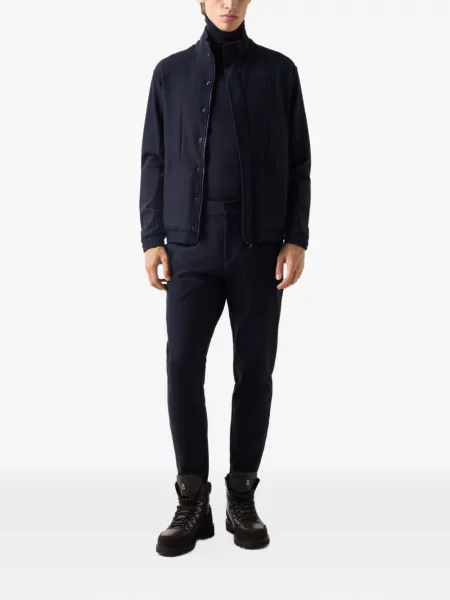 Pantaloni Bogner de flanelă conici cu cordon albastru
