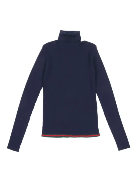 Sweter z golfem dziecięcy Gucci niebieski