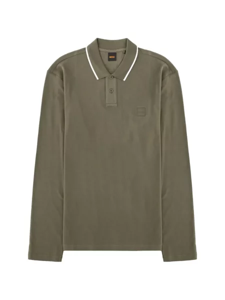 Lung tricou polo Boss verde