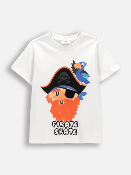 Coccodrillo tričko bílé
