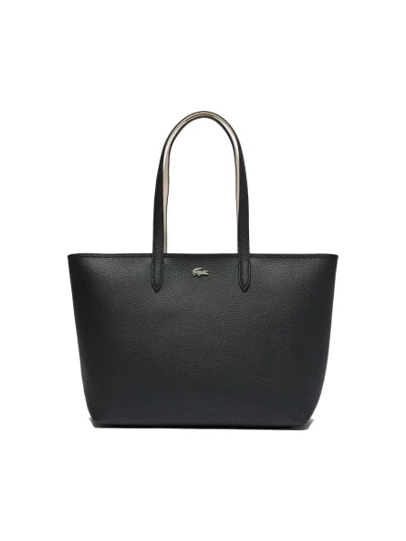 Shopper kabelka Lacoste čierna
