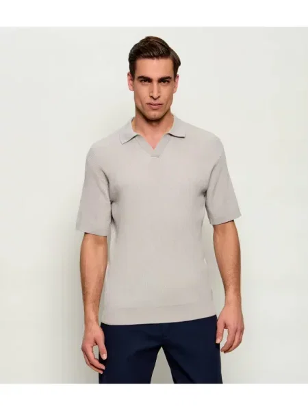Tricou polo Boss Orange bej