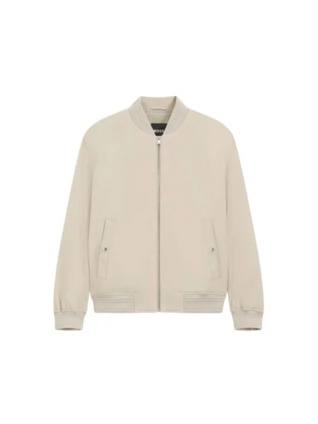 Hugo Kurtki Mężczyzna M Comber Bomber Jacket Boss beżowy