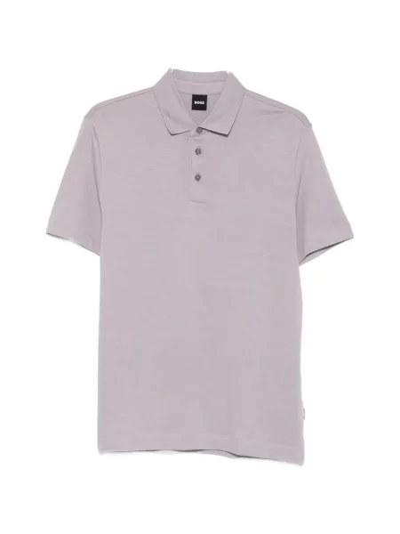 Scurt tricou polo Boss violet