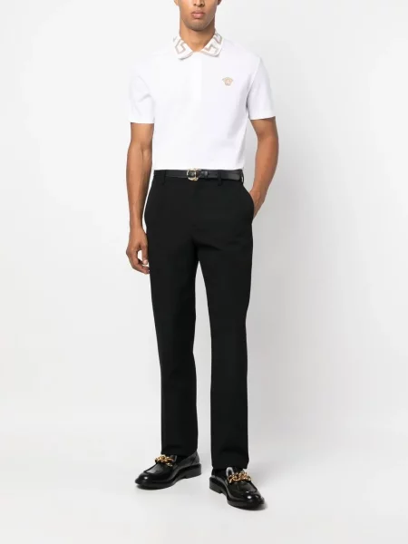 Trumpas polo marškinėliai Versace balta